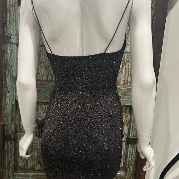 Lovely Day Black Shimmery dress - Picture 2 of 3